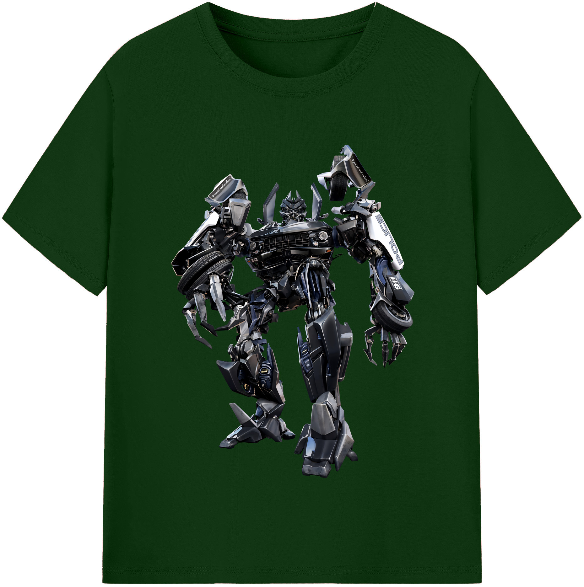 （画像用） Transformers トランスフォーマー 綿100％半袖Tシャツ（フロントプリント）